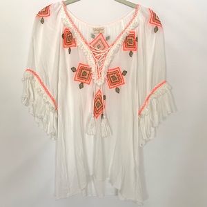 Lula Soul White Boho Top
